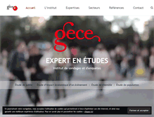 Tablet Screenshot of gece.fr